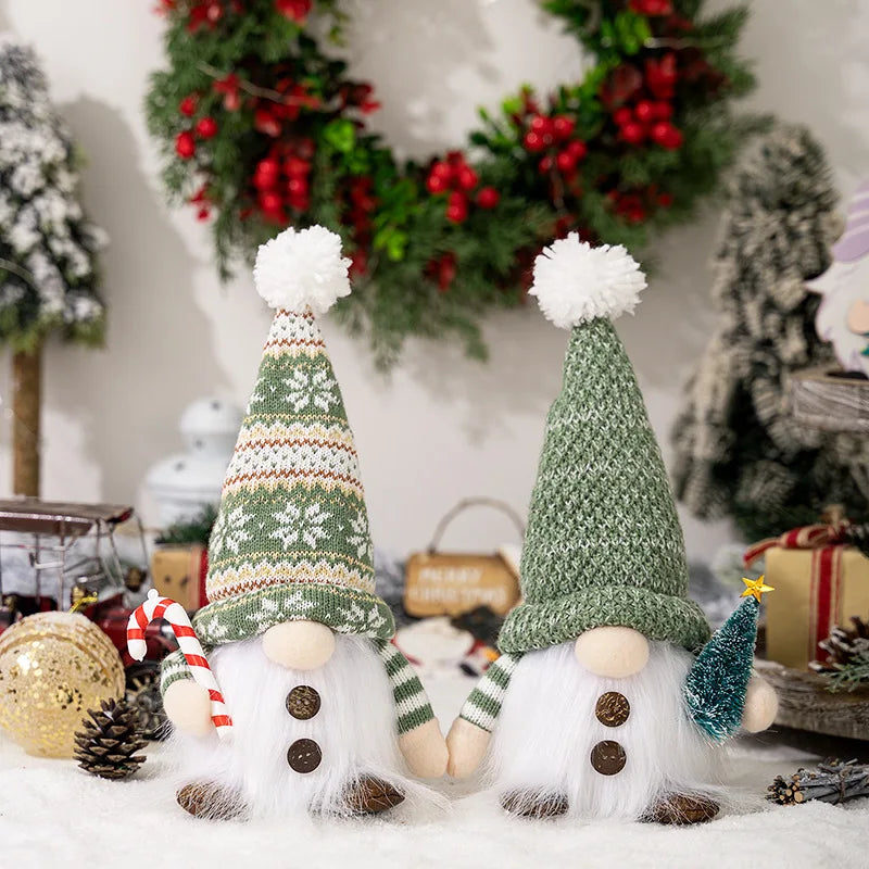 Glowing Knitted Gnome Doll with LED Night Light