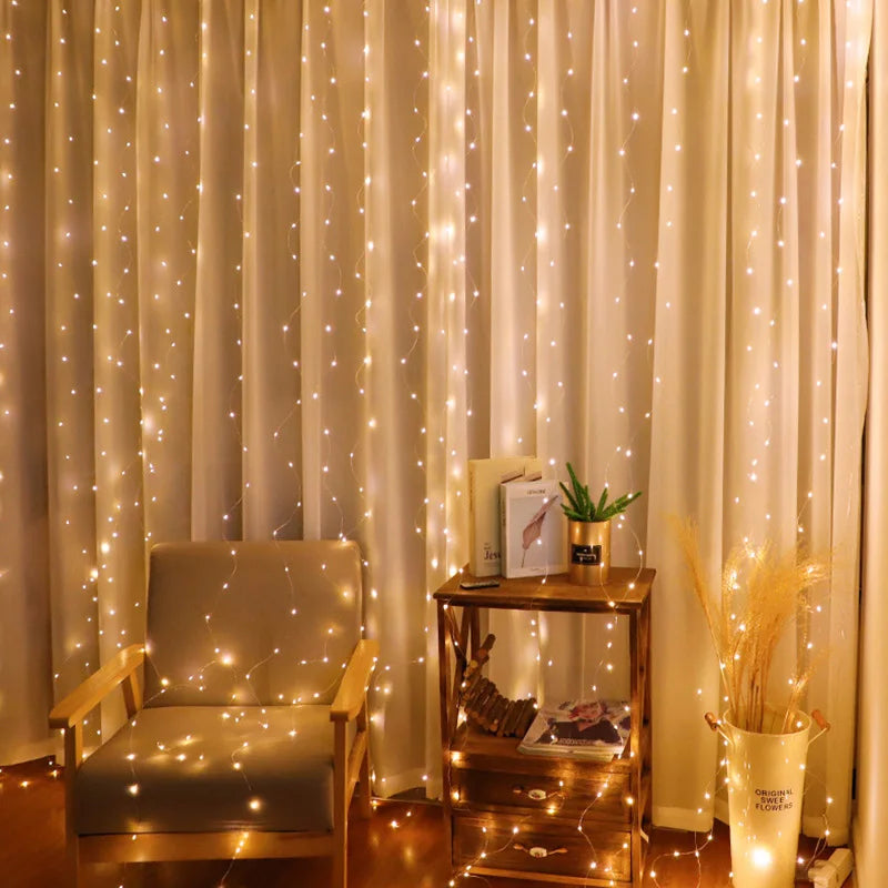 LED Curtain Fairy String Lights