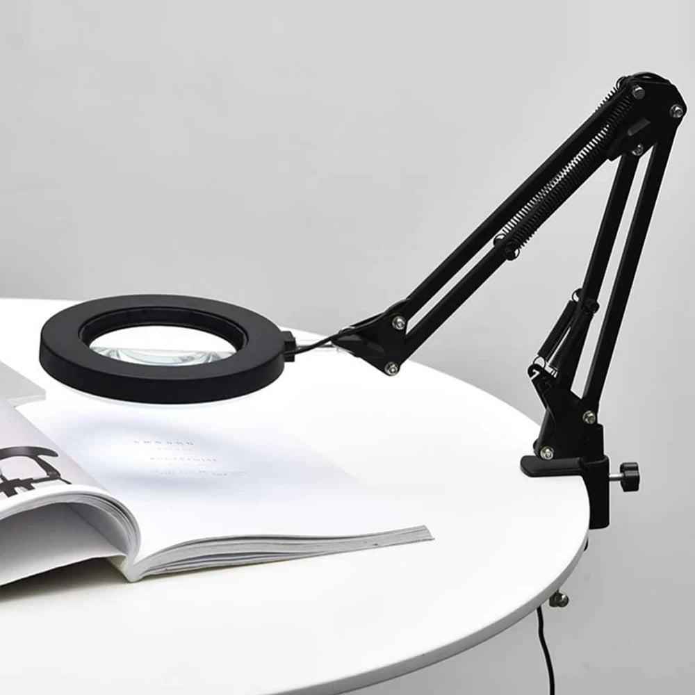 72 LED 10X Illuminated Magnifier Table Lamp