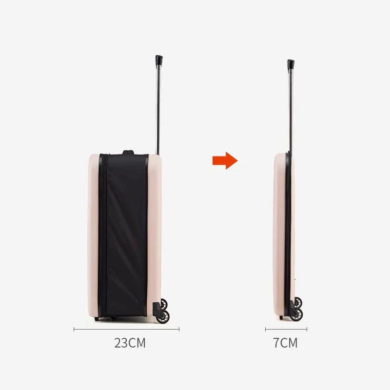 New Folding Trolley Bag Lightweight Luggage Case