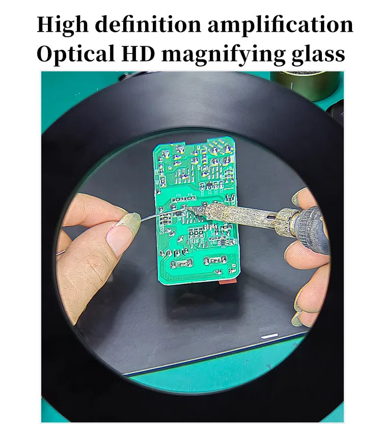 72 LED 10X Illuminated Magnifier Table Lamp