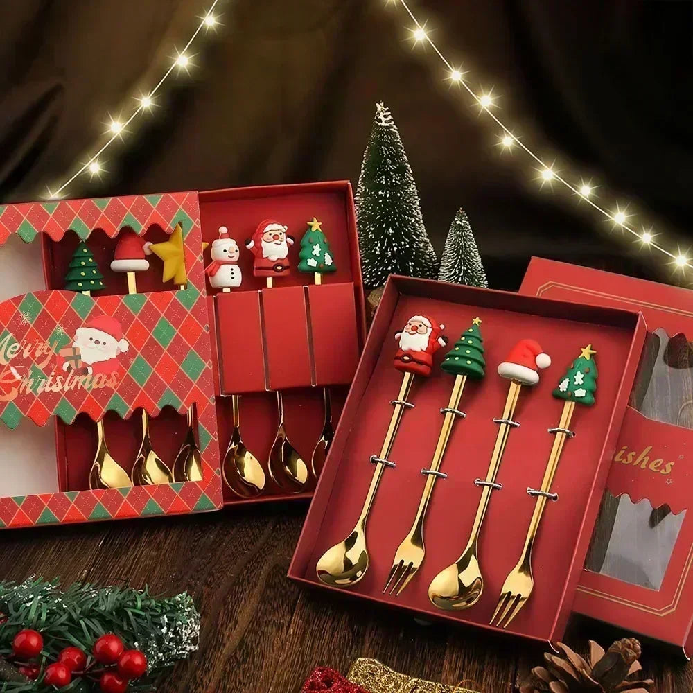 Christmas Stainless Steel Cutlery Set