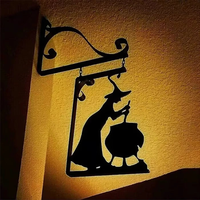 (🎃HALLOWEEN PRE SALE - 49% OFF) Halloween Witch Cauldron Silhouette Wall Decor👀Scary & Funny Atmosphere