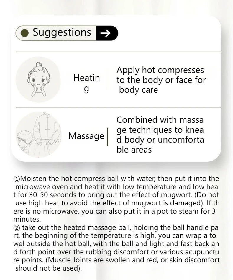 Thai Massage Ball Warm Moxibustion Therapy Tool
