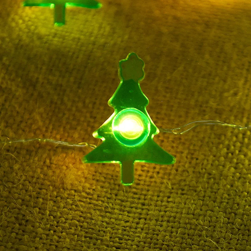 Santa Snowflake LED Light String