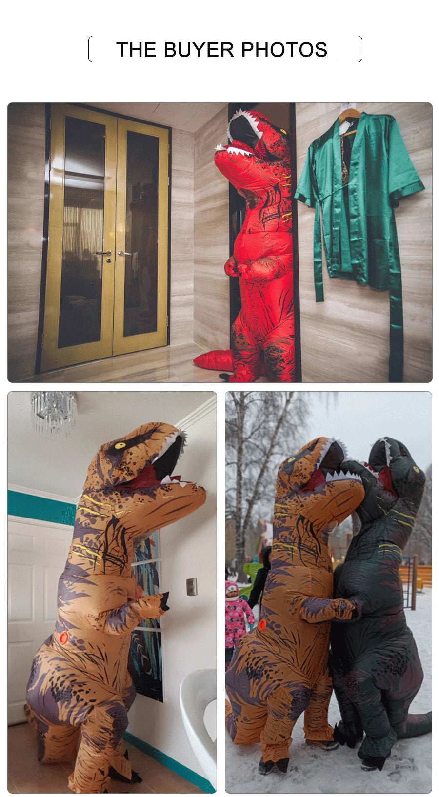 T-Rex Inflatable Dinosaur Costume