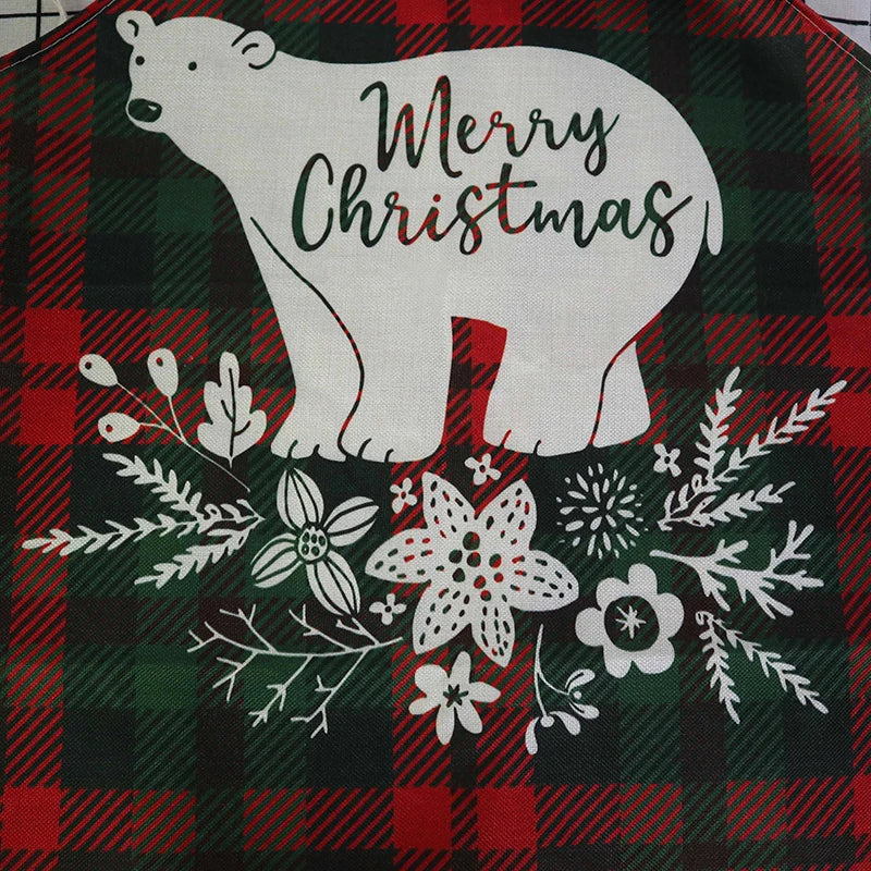 Linen Merry Christmas Apron