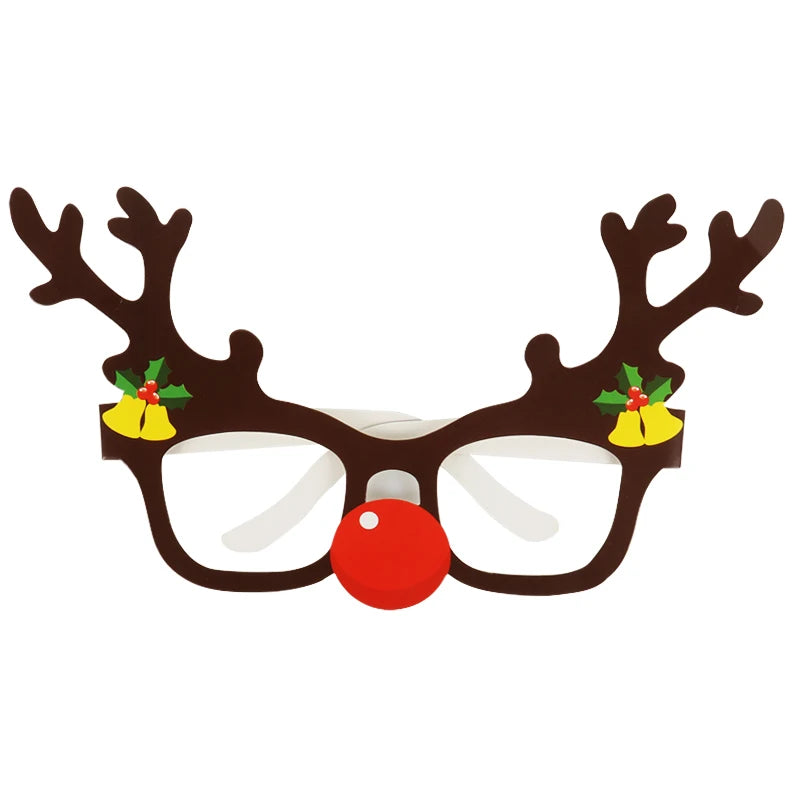 Santa & Reindeer Christmas Glasses