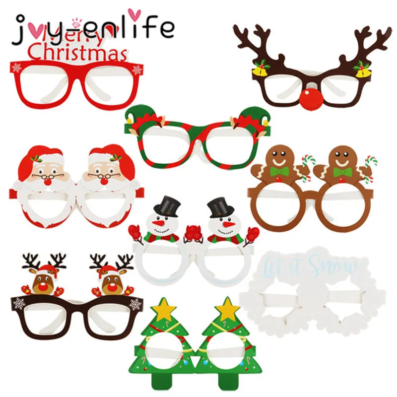 Santa & Reindeer Christmas Glasses