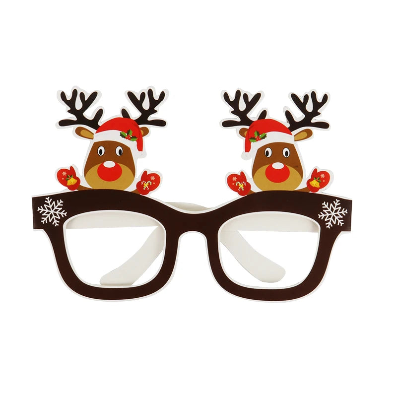 Santa & Reindeer Christmas Glasses