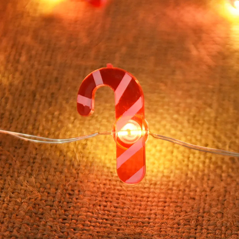 Santa Snowflake LED Light String