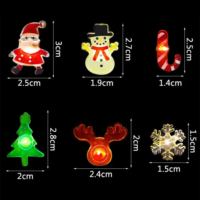 Santa Snowflake LED Light String