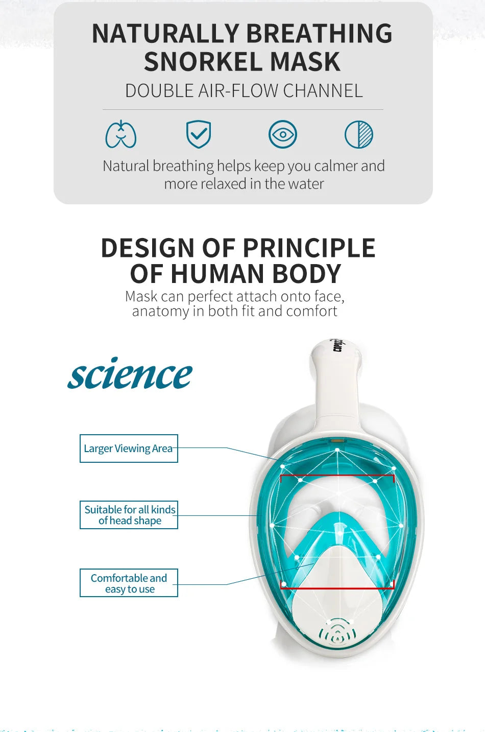 Professional Full Face Snorkeling Mask
