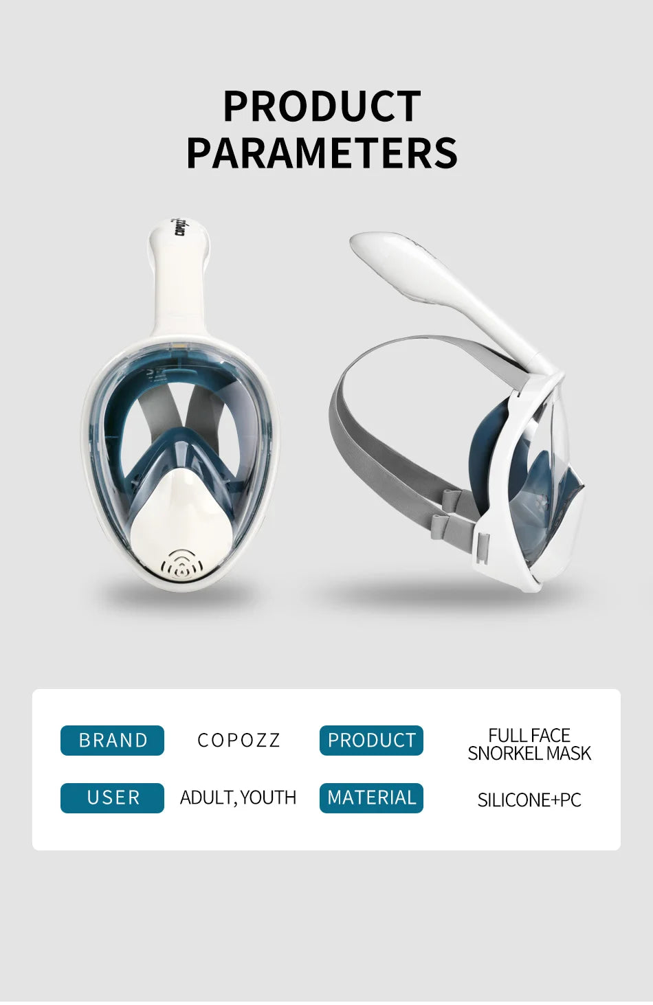 Professional Full Face Snorkeling Mask