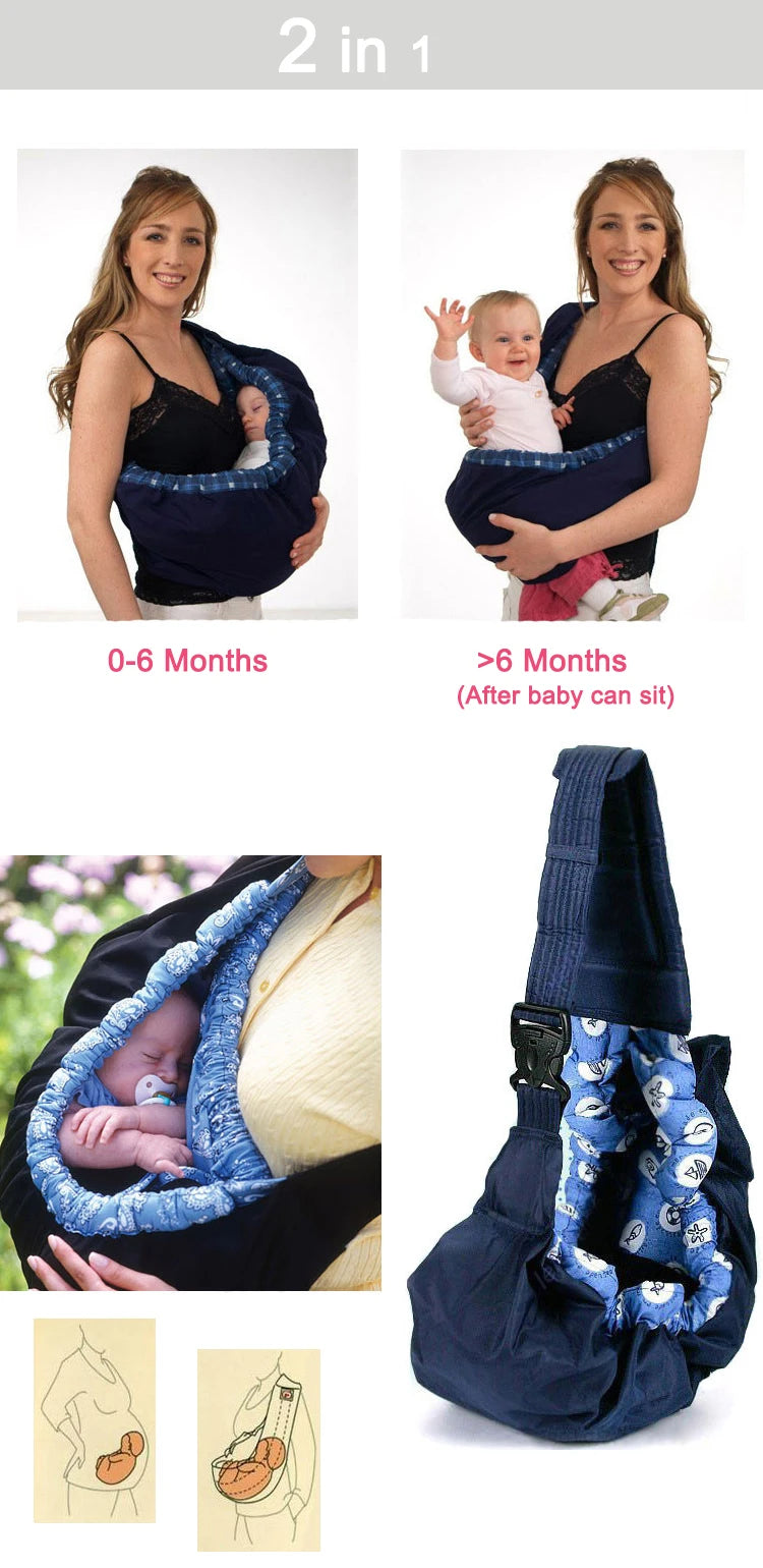 Newborn Baby Carrier Swaddle Sling