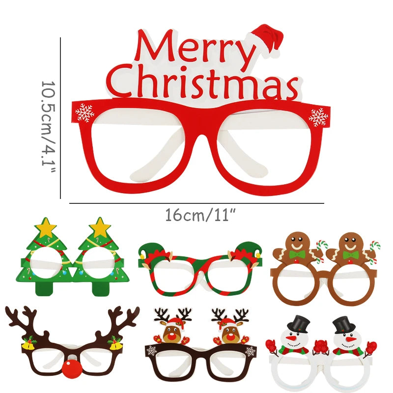 Santa & Reindeer Christmas Glasses