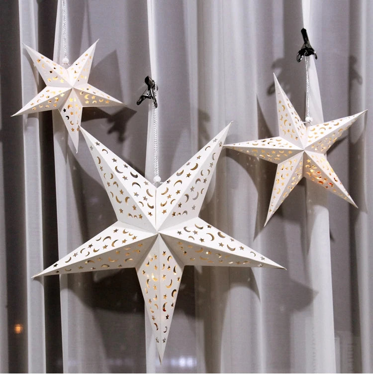 Christmas Hollow Star Hanging Pendant