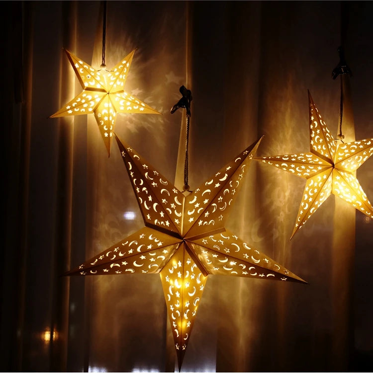 Christmas Hollow Star Hanging Pendant