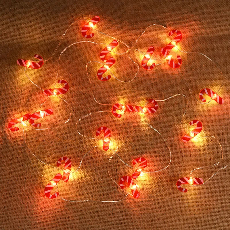 Santa Snowflake LED Light String