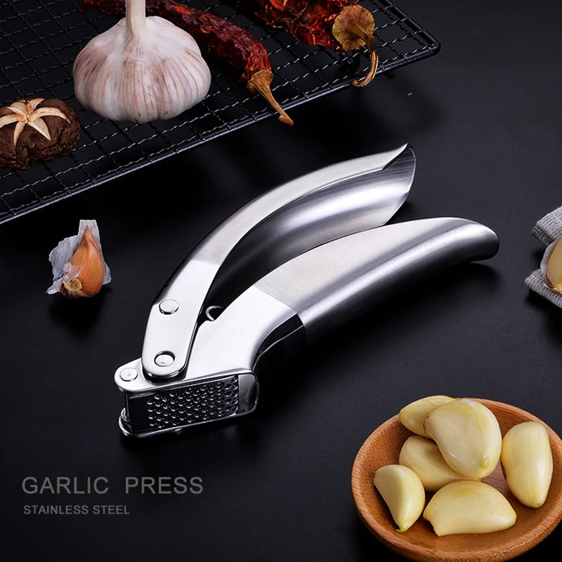 Stainless Steel Garlic Press Ginger Crusher