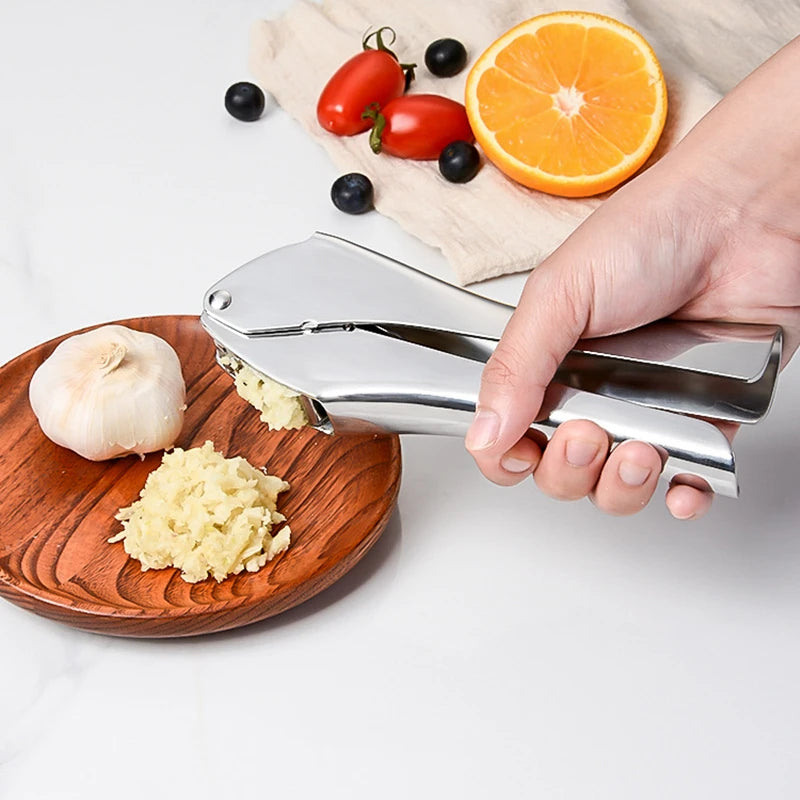 Stainless Steel Garlic Press Ginger Crusher