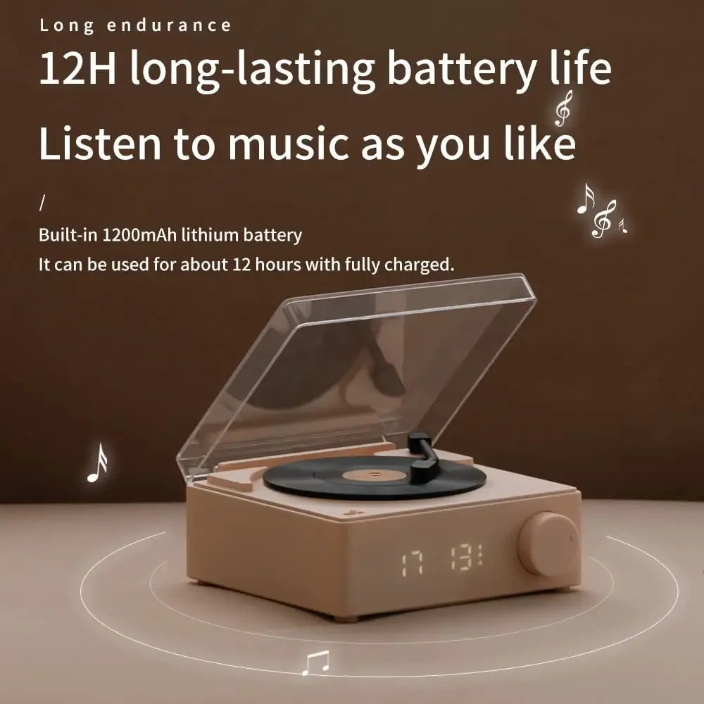 Retro Vinyl Bluetooth Speaker