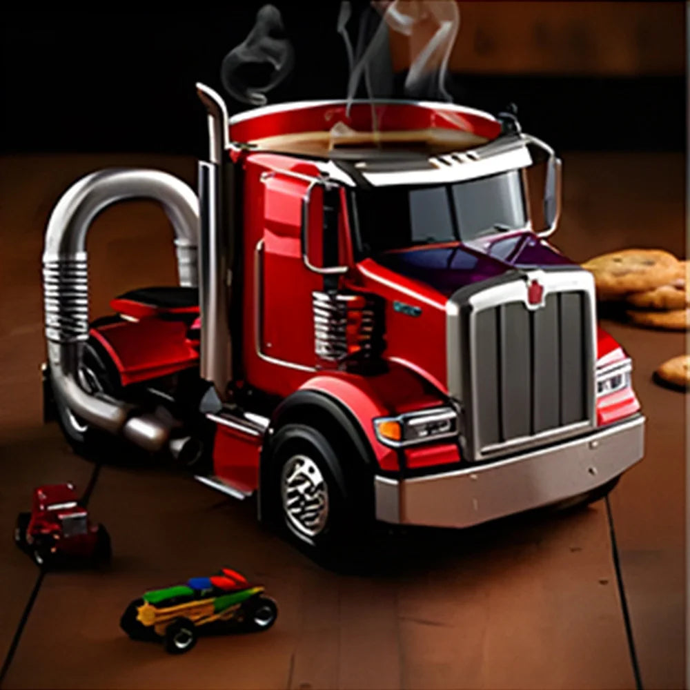 250ML Semi-Trailer Truck Coffee Mug