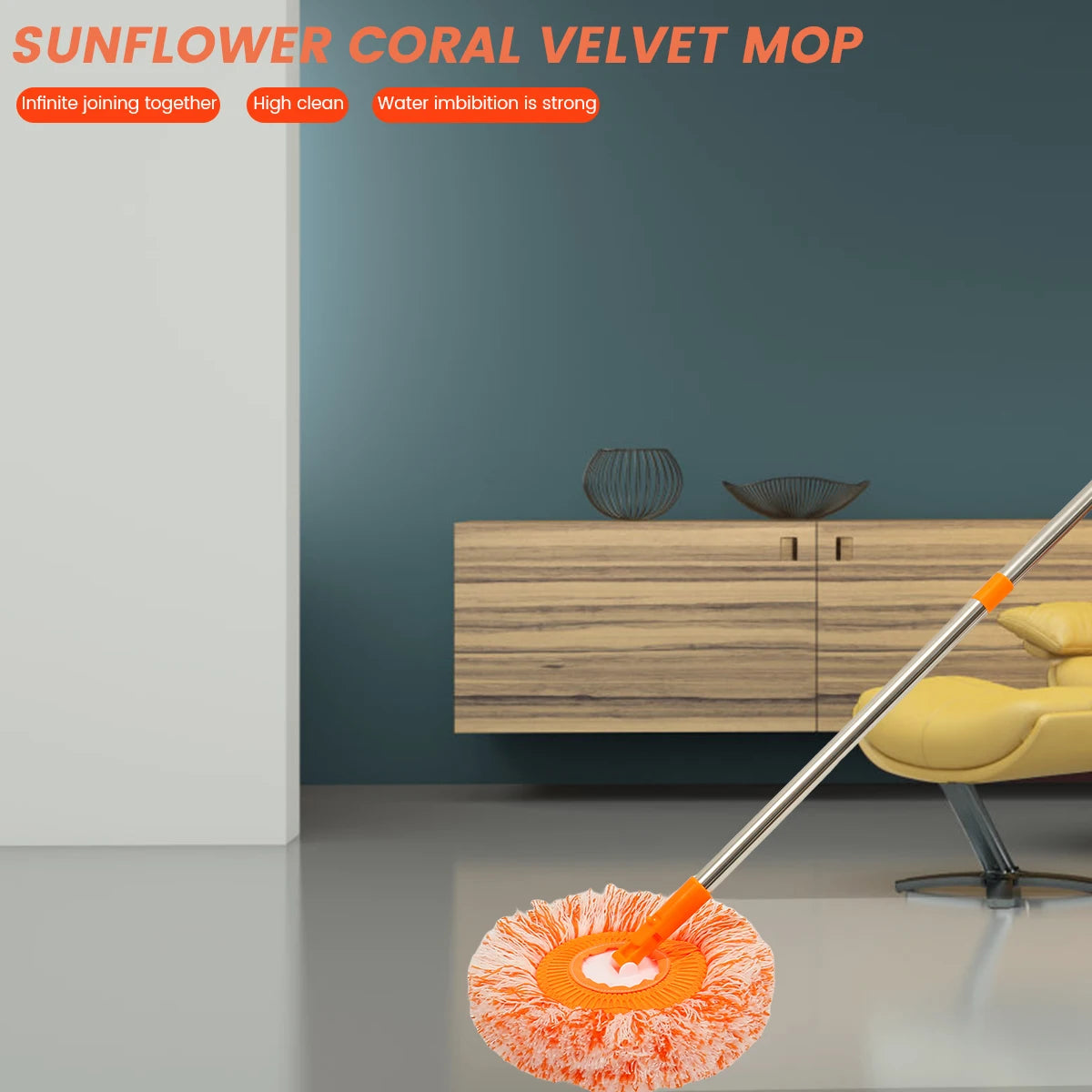 360° Rotatable Adjustable Cleaning Mop