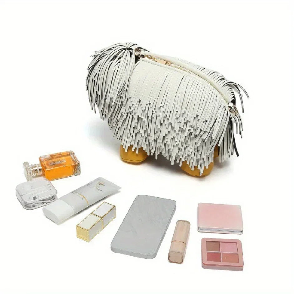 Luxury PU Leather Dog-Shaped Crossbody Wallet