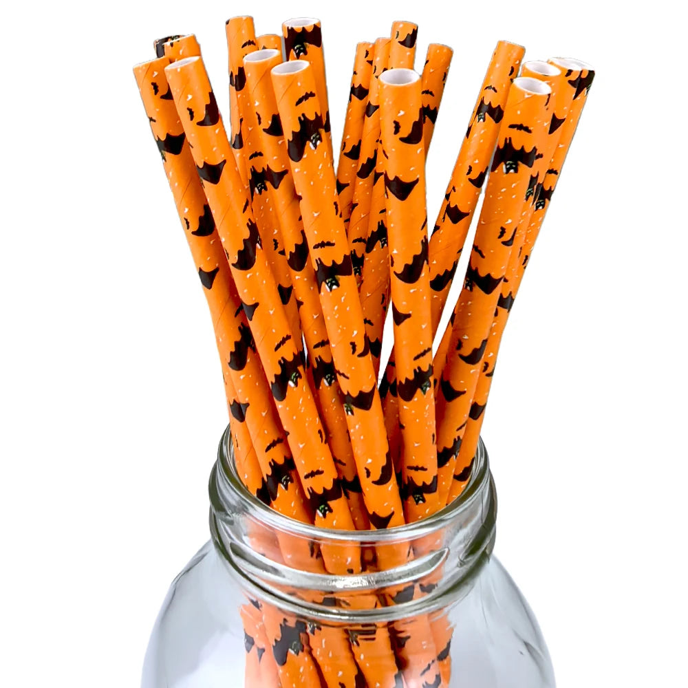 Halloween Party Favors Paper Straws