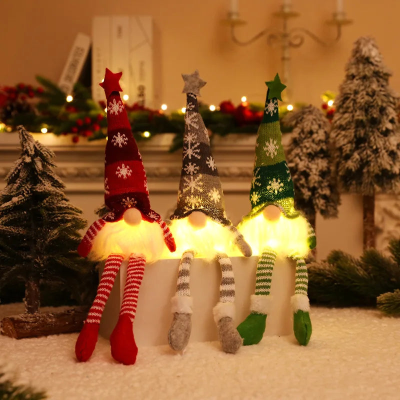 Glowing Gnome Plush Elf Christmas Decoration