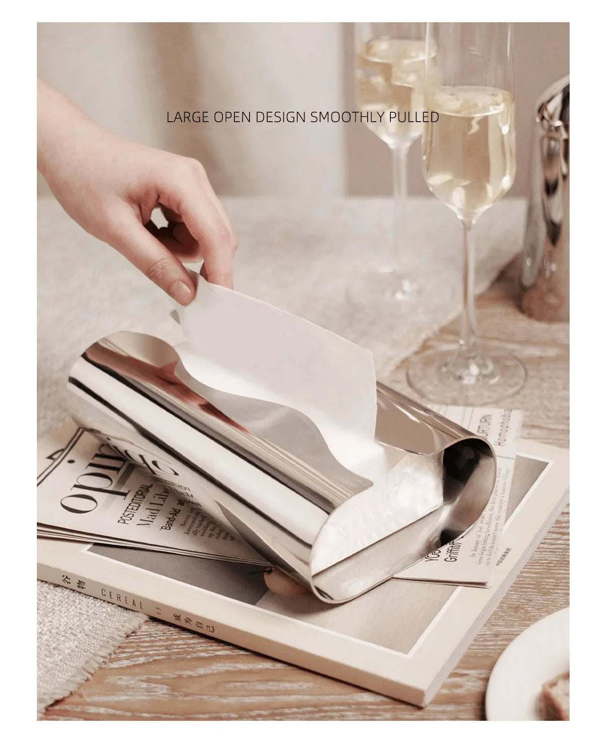 Stainless Tissue Case Napkin Box