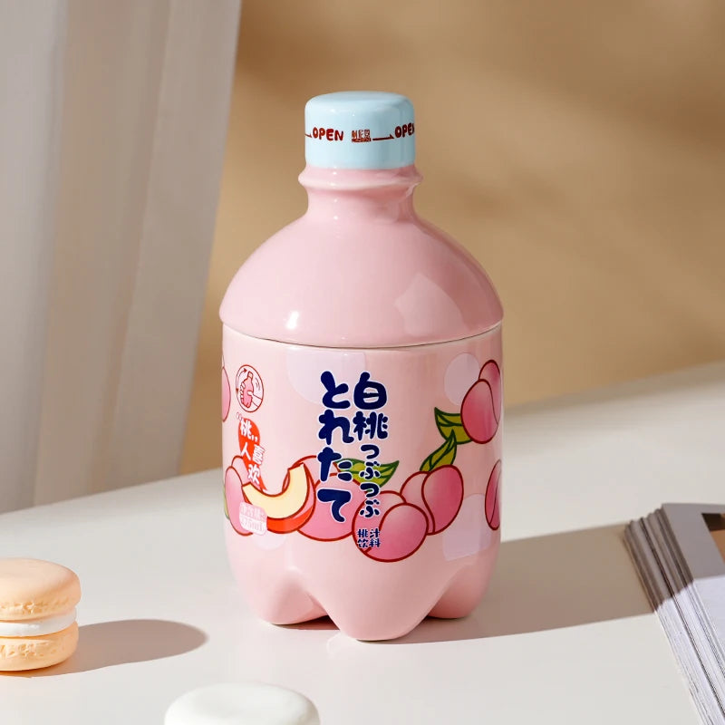 Kawaii Peach Ceramic Mug