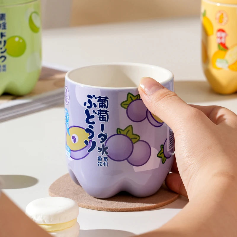 Kawaii Peach Ceramic Mug