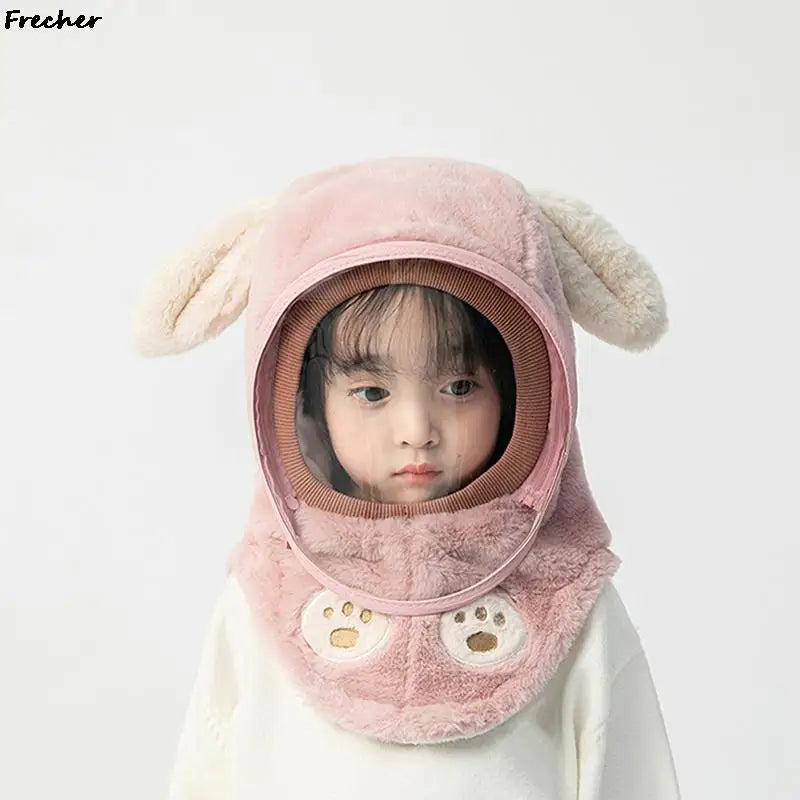 Windproof Face Cover Hat for Children