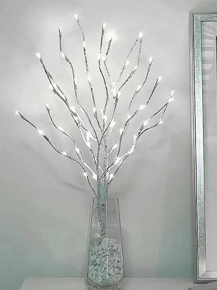 White Birch LED Light - Battery Operated Christmas Decor