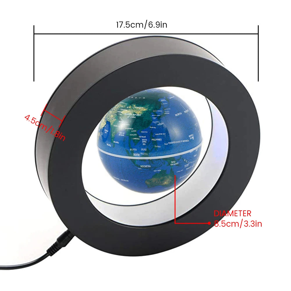 World Map Magnetic Levitation Globe