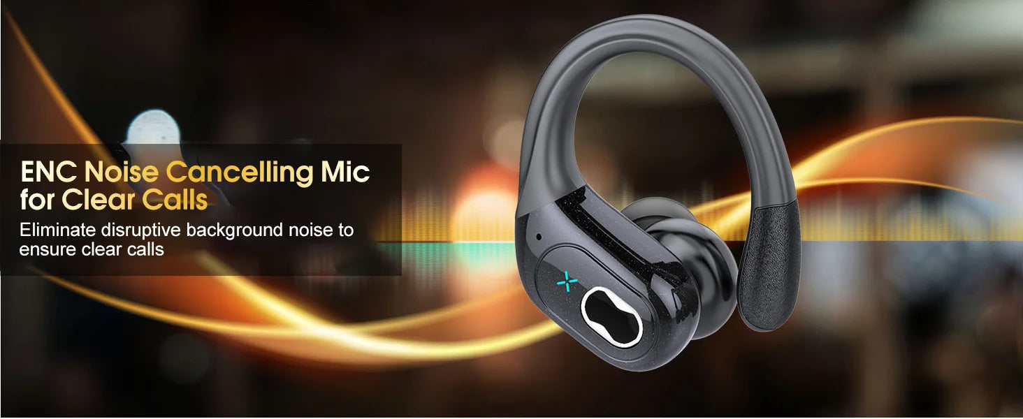 TWS Sports Earbuds Bluetooth 5.4 Wireless Headphones