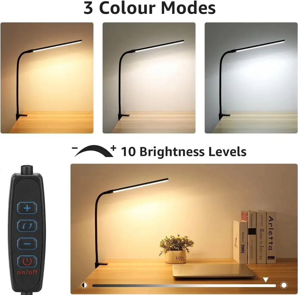 Single & Double Head Monitor  LED Clip Desk Lamp