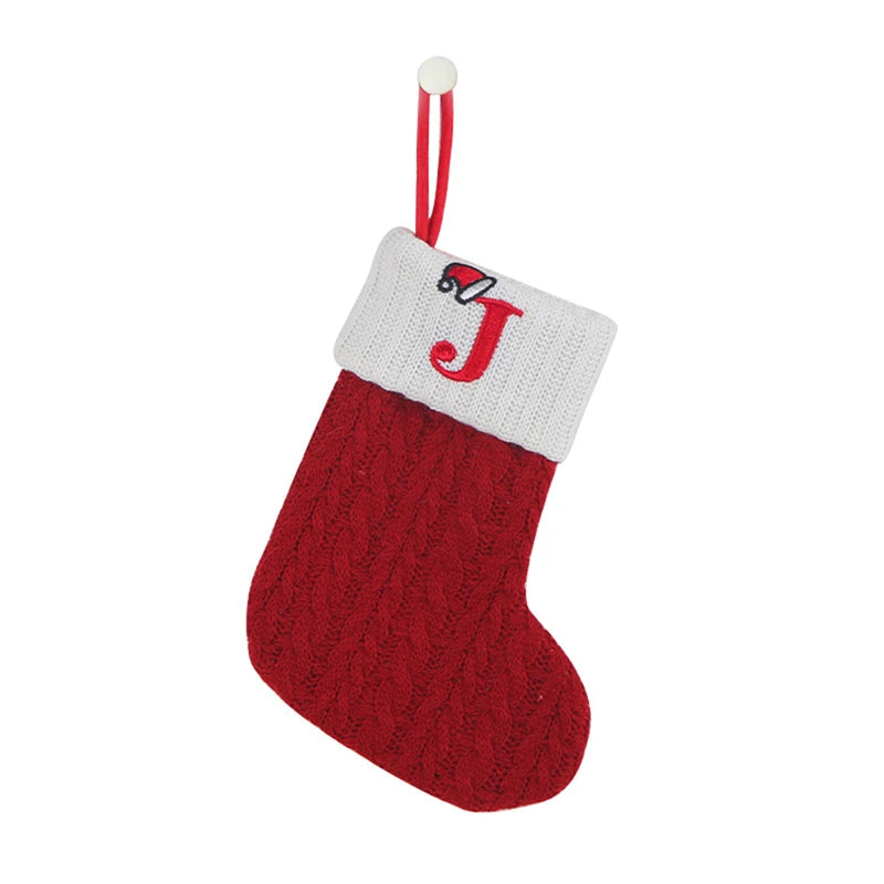 Christmas Alphabet Knitted Socks