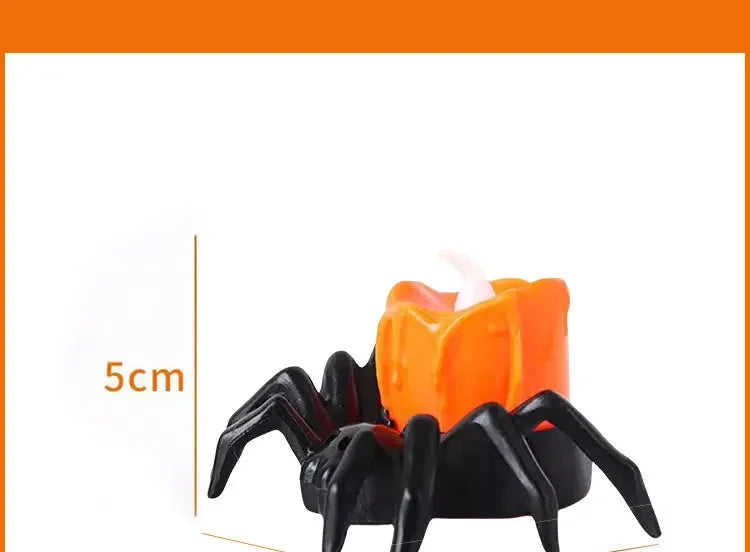 Halloween LED Glowing Spider Candle Lamp 🕷️🕯️