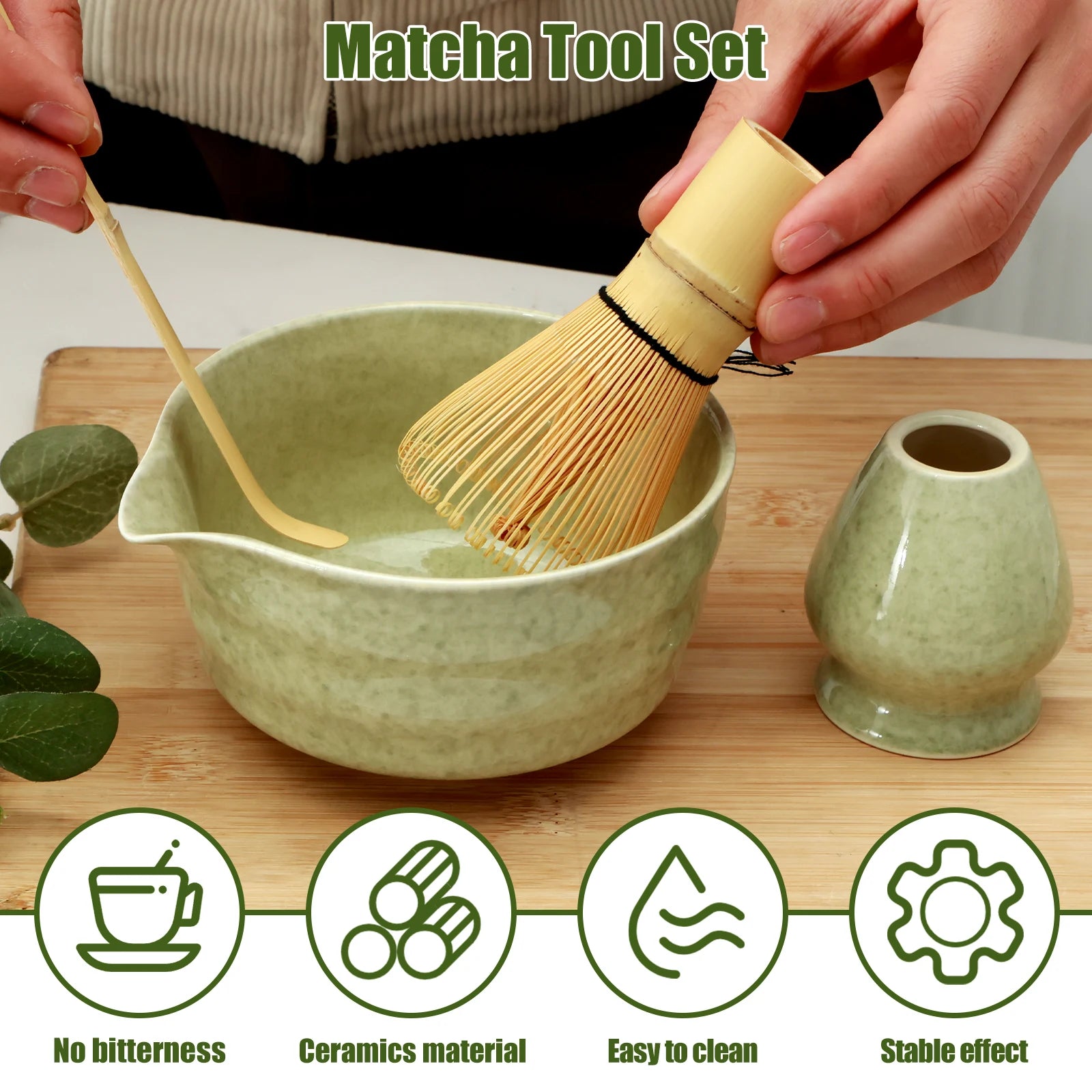 4-Piece Japanese Matcha Tea Set