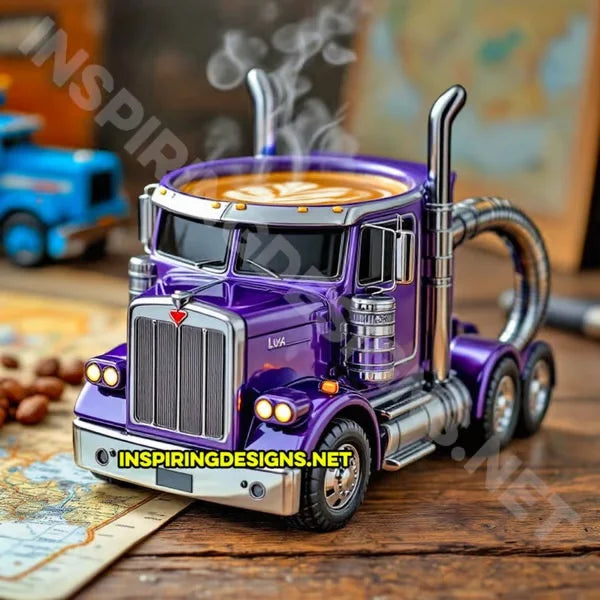 250ML Semi-Trailer Truck Coffee Mug