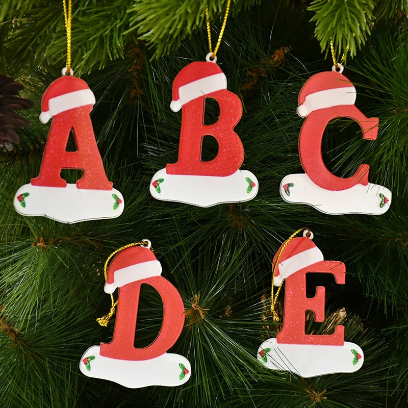 Christmas Acrylic Letter Pendant