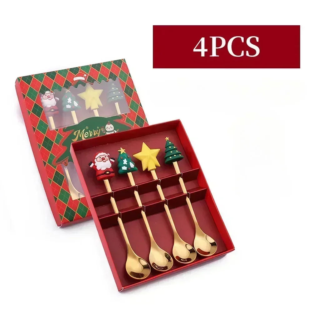 Christmas Stainless Steel Cutlery Set