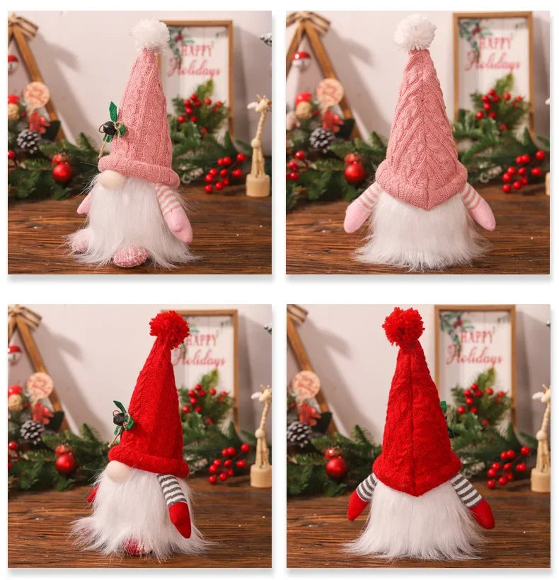 Glowing Knitted Gnome Doll with LED Night Light