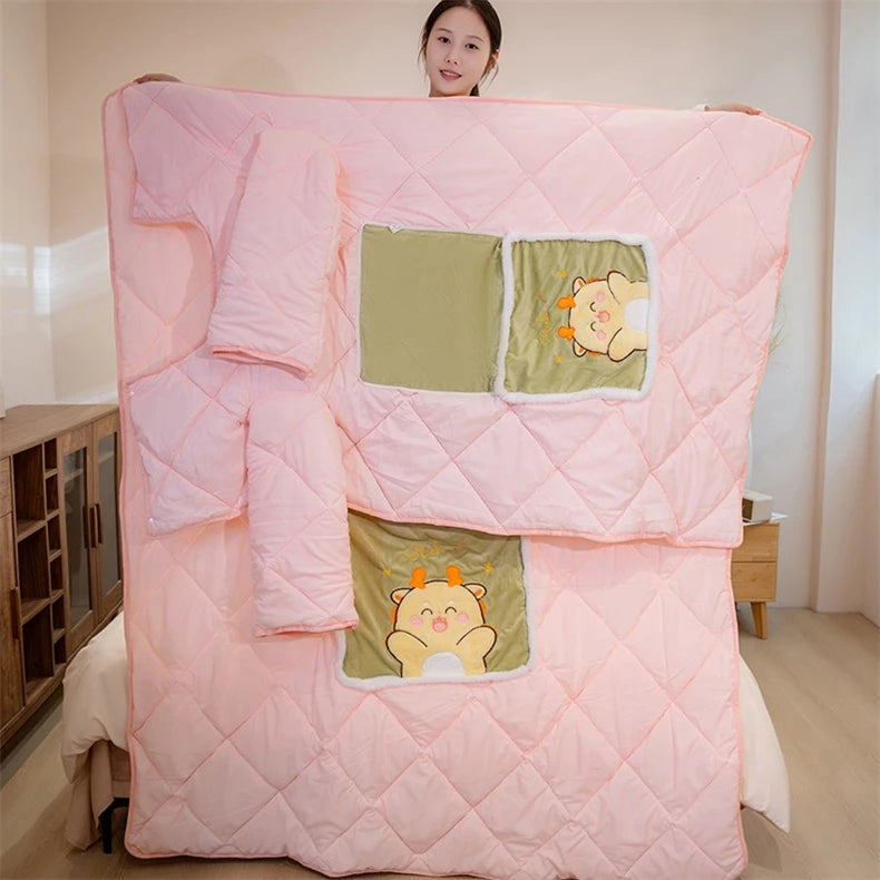Wearable Fleece Blanket Hoodie