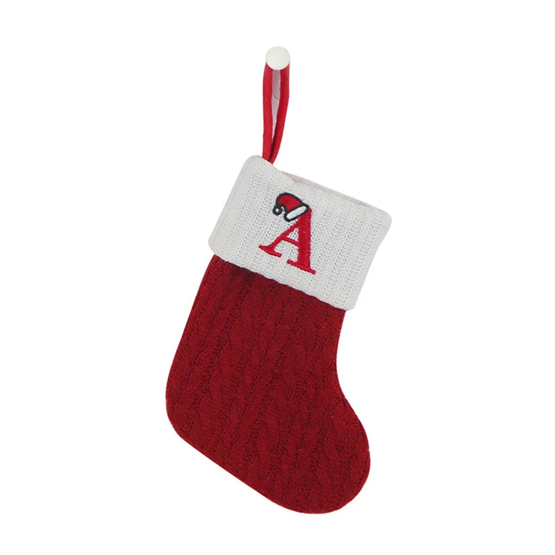 Christmas Alphabet Knitted Socks