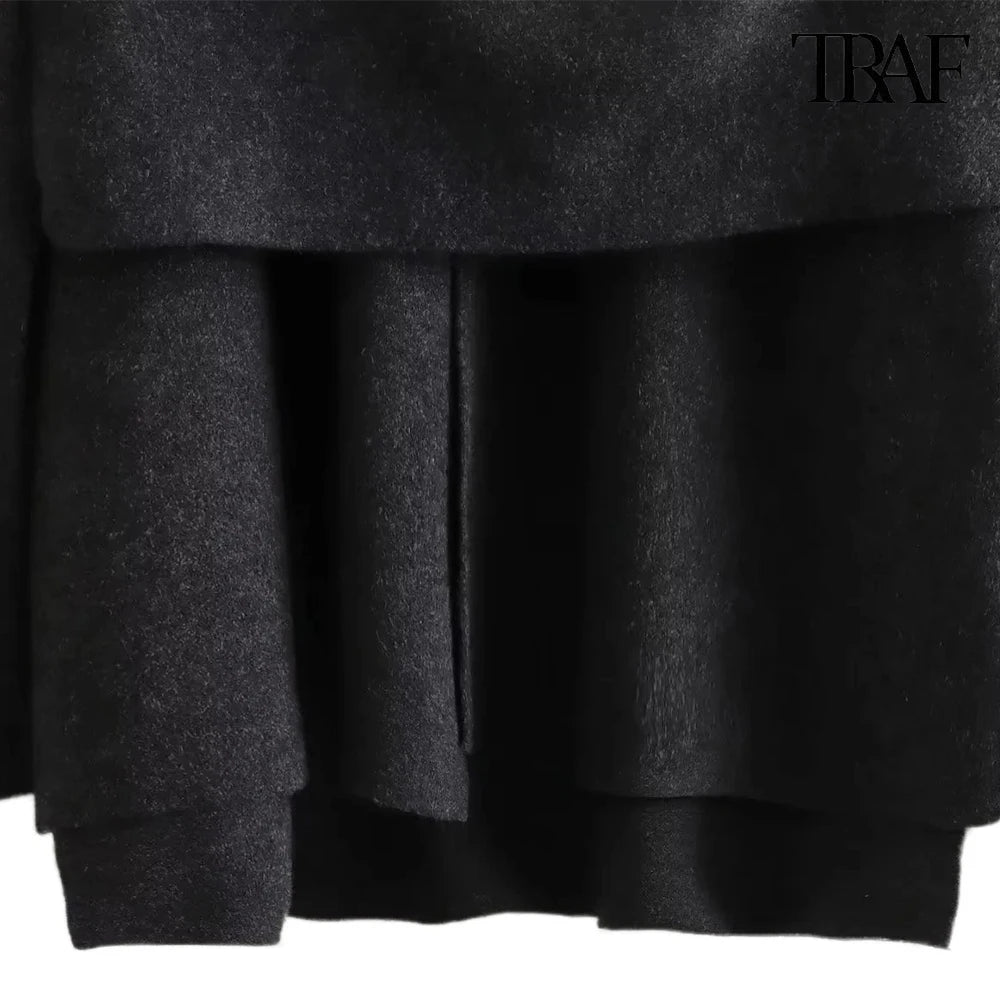 Women's Fashion Fall Winter Chic Scarf Jacket