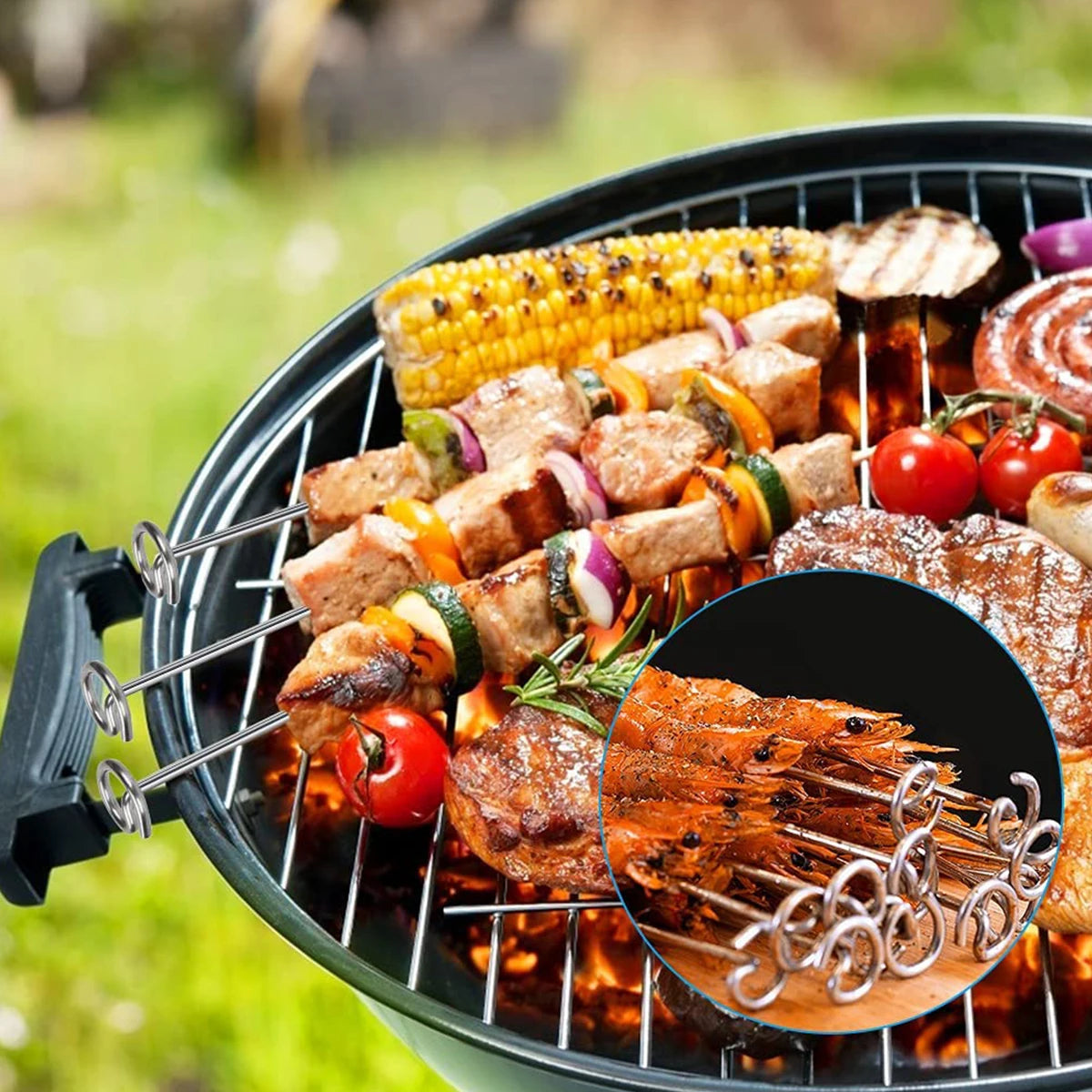 Stainless Steel Air Fryer Skewer Stand